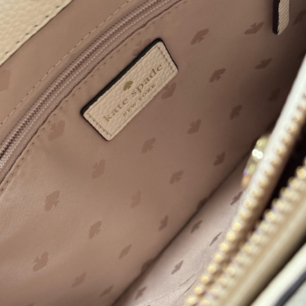 Kate Spade Light Beige Satchel Purse Handbag - Picture 6 of 7